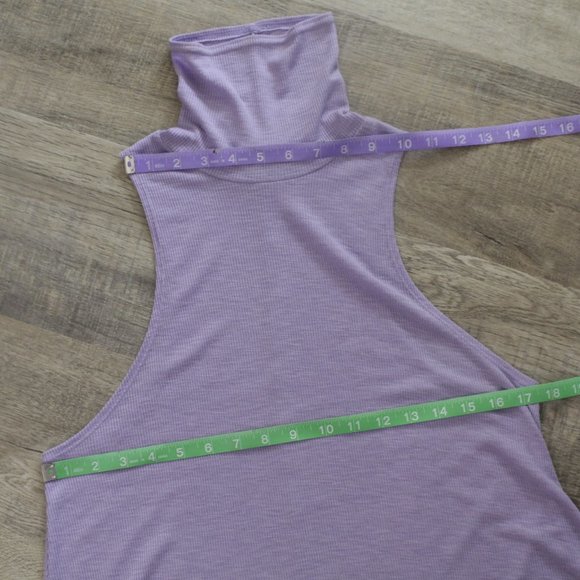 Free People Topanga Lilac Sleeveless Turtleneck Top S - Picture 11 of 15
